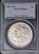 1887/6-O $1 MS61