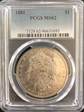 1881 $1 MS62