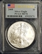 2008 $1 Silver Eagle First Strike MS70