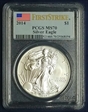 2014 $1 Silver Eagle First Strike MS70