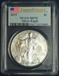 2015 $1 Silver Eagle First Strike MS70