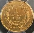1874 G$1 AU58