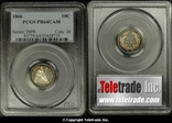 1866 10C PR64CAM