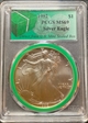 1992 $1 Silver Eagle MS69