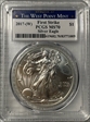 2017-(W) $1 Silver Eagle Struck at West Point First Strike MS70