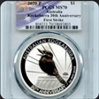 2020-P $1 Kookaburra Ag 30th Anniv. First Strike MS70