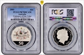 2001 50C Centenary of Federation Colorized PR70DCAM