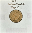 1863 1C Indian Head Cent G06