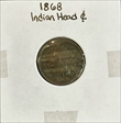 1868 1C Indian Head Cent F