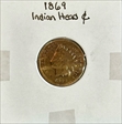 1869 1C Indian Head Cent AG