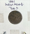 1881 1C Indian Head Cent VF