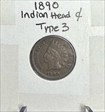 1890 1C Indian Head Cent XF