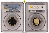 2001 $1 Centenary-Colorized PR70DCAM