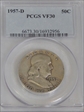 1957-D 50C VF30