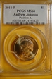 2011-P $1 Andrew Johnson Position A MS68
