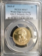 2015-P $1 Weak Edge Lettering John F. Kennedy, Pos. B MS67