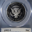 1992-S 50C Silver PR70DCAM
