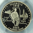 2003-S 25C Illinois PR70DCAM