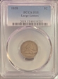 1858 1C Large Letters F15