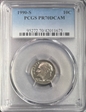 1990-S 10C PR70DCAM