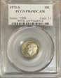 1973-S 10C PR69DCAM