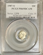 1987-S 10C PR69DCAM