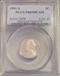 1991-S 5C PR69DCAM