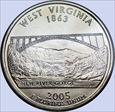 2005-P 25C West Virginia Satin Finish SP69