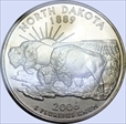 2006-P 25C North Dakota Satin Finish SP69