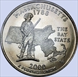 2000-P 25C Massachusetts MS68