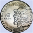 2000-P 25C New Hampshire MS68
