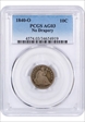 1840-O 10C No Drapery AG3