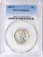 1942-S 5C MS66FS