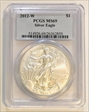 2012-W $1 Burnished Silver Eagle SP69