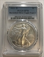 2021-W $1 Burnished Silver Eagle-Type 2 SP70
