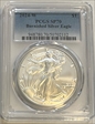 2024-W $1 Burnished Silver Eagle SP70