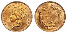 1889 $3 MS64