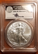 2016 $1 Silver Eagle 30th Anniversary Mercanti Signature MS70