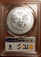 2021-(S) $1 Silver Eagle - T1 Emergency Issue Struck at San Francisco First Day of Issue MS70
