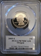 2005-S 25C Oregon PR70DCAM