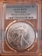 2023-(W) $1 Silver Eagle Struck at West Point First Day of Issue MS70