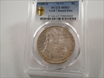 1880-O $1 VAM 7 Rusted Date MS63