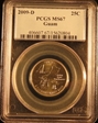 2009-D 25C Guam MS67