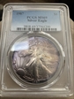 1987 $1 Silver Eagle MS69