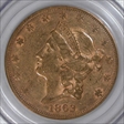 1863-S $20 XF45