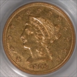 1859 $2.50 Old Reverse AU50