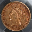 1867-S $2.50 XF45