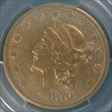 1870-S $20 AU50