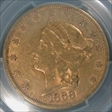1868-S $20 AU50