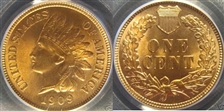 1909 1C Indian MS66RD